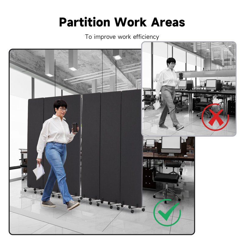 Paravent 24 po x 66 po, écran d'intimité autoportant, paravent avec fermeture à glissière latérale 2 pieds fixe et coulissante