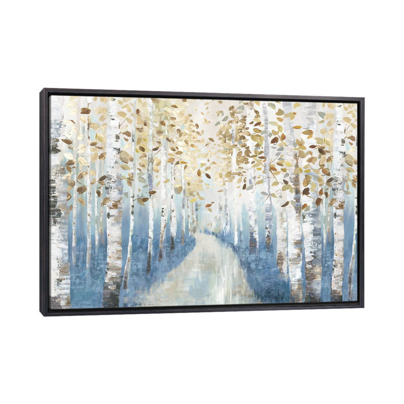 New Path I, H 18 po x l 26 po x P 1,5 po, Encadrement noir décoloré, Pas de tapis