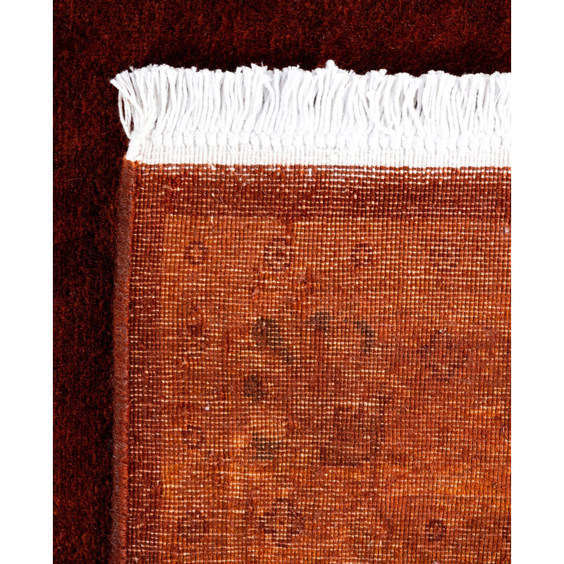 Overdyed One-of-a-Kind 3' 2" X 5' 1" Hand Knotted Area Rug