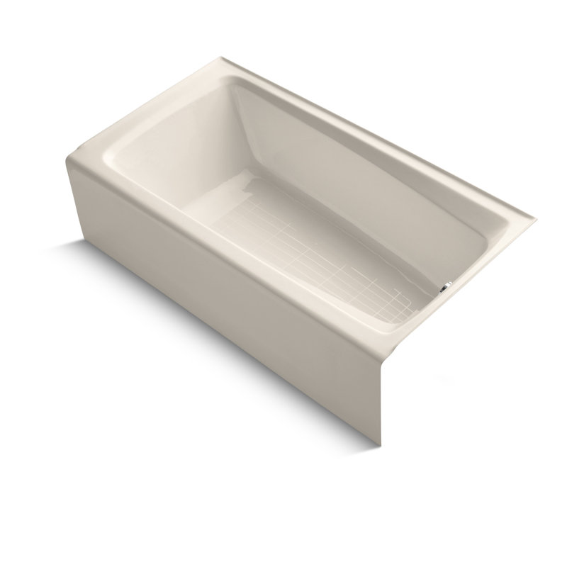 Mendota 60" x 32" Soaking Bathtub, Innocent Blush, Right