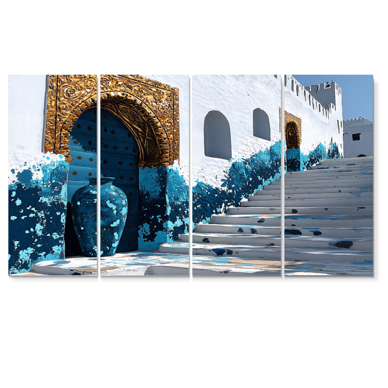 Ensemble de décoration murale marocaine Rabat Gold Casablanca, H 32 po x l 64 po