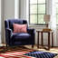 Tapis rouge contemporain en laine tissé à plat Maya Dazzling Usa