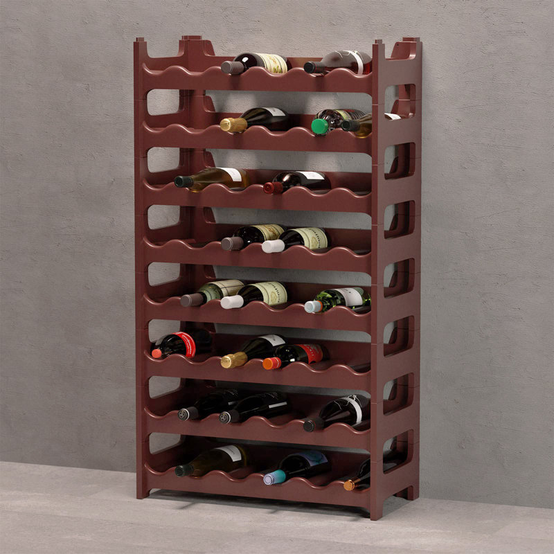 Kilgo 48 Bottle Floor Wine Bottle Rack, Brown