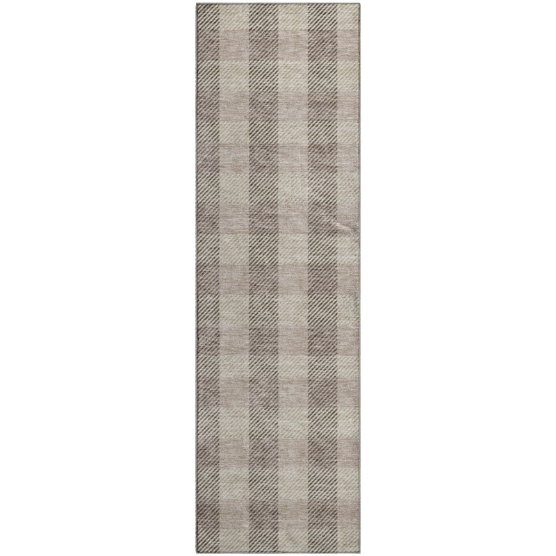 Premium Machine Washable Prisco Beige Rug, Runner 2'3" x 7'6"