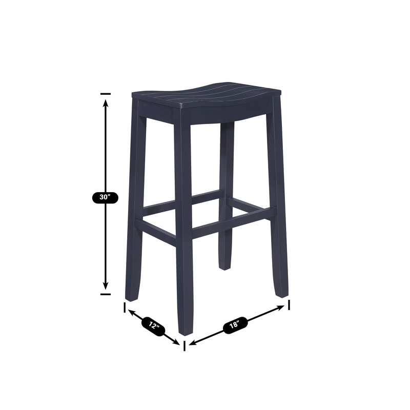 Katwa Counter Stool, Blue, Bar Stool (30" Seat Height)