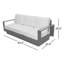 Sterling Metal Outdoor Sofa with Sunbrella Cushions