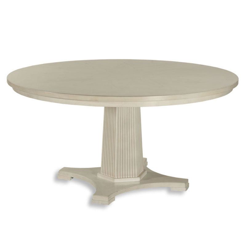 Willow Dining Table 60" Round, 30"H x 60"L x 60"W, Whitewash