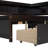 2 Drawer Solid Wood Bookcase Bed with Power Outlets and USB Charging Ports-127556143-127556140