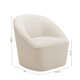 Alemar Upholstered Swivel Barrel Chair