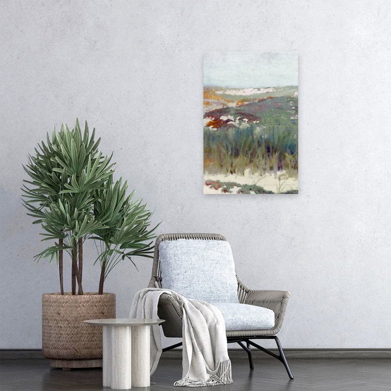 Bord de mer brise I paysage abstrait nature peintre Gras Art contemporain, H 24 po x l 16 po