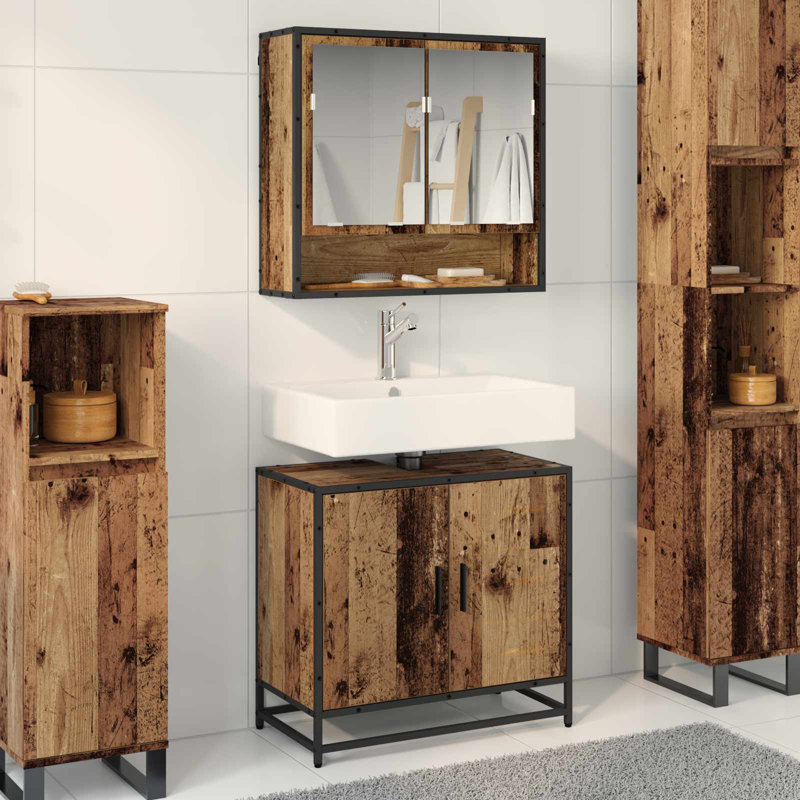 Vanity & Mirror Set