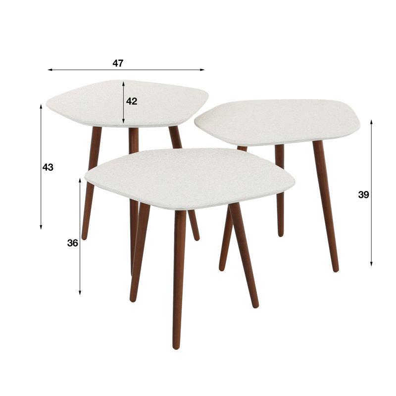 Janice Three Leg Coffee Table