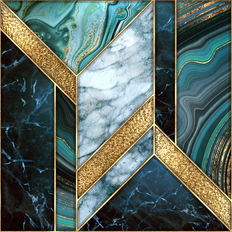 Modern Marble - Wrapped Canvas Print, 76cm H x 76cm W x 3.8cm D