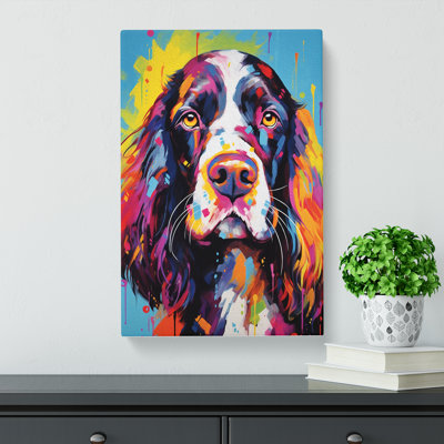 English Springer Spaniel Modern - Wrapped Canvas
