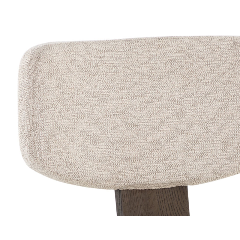 Rickett Upholstered Dining Chair, Dark Brown