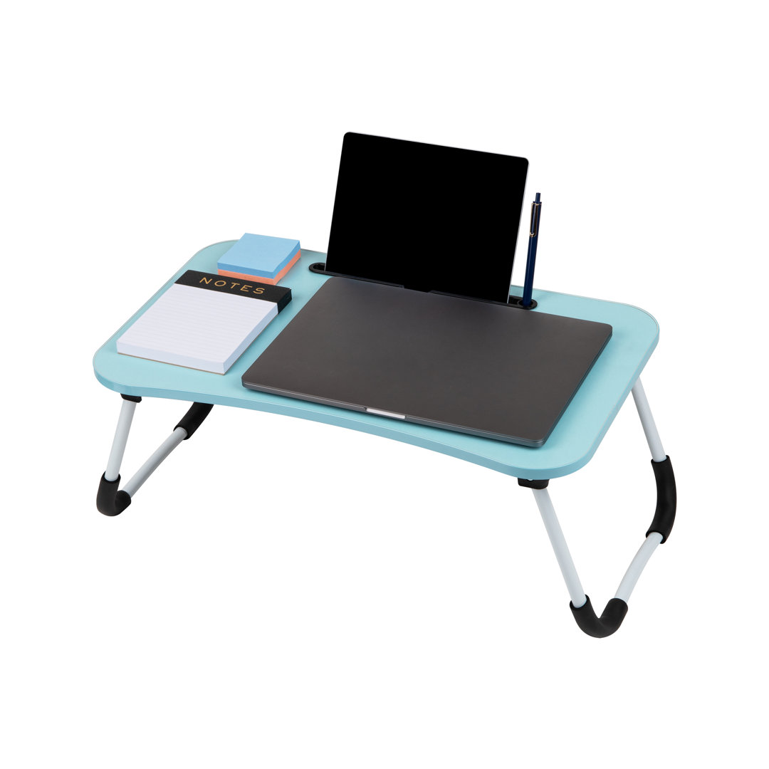 Lap Desk Laptop Stand, Bed Tray, Folding Legs, Couch Table, Portable, MDF , 23.25"L x 13.75"W x 10.5"H Inbox Zero