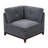 Chenille Fabric Modular Sectional 9Pc Set Living Room Furniture Corner Sectional Couch 3X Corner Wedge 4X Armless Chairs And 2X Ottomans Tufted Back Exposed Wooden Base-1739323230