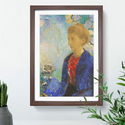 Baronne de Domecy by Odilon Redon - Picture Frame Painting