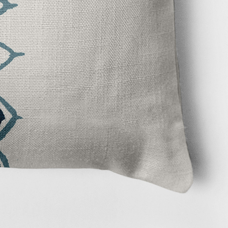 Housse de coussin carrée extérieure/insert, Sarcelle