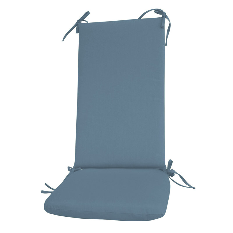 Sunbrella Outdoor Rocking Chair Back Cushion, Spectrum Denim Sunbrella® Plainweave