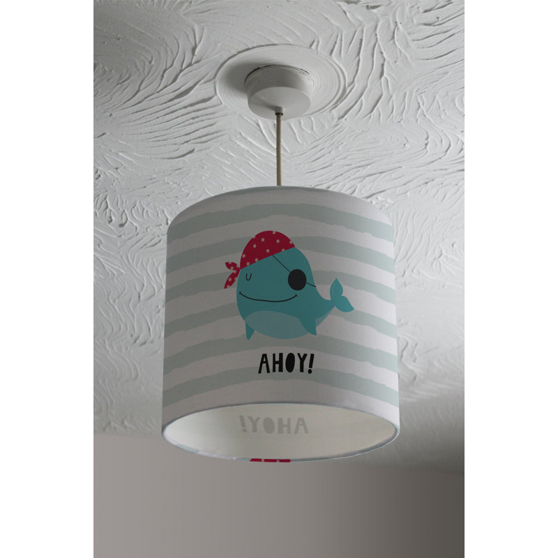 Cotton Drum Lamp Shade ( Uno ), 22cm H x 25cm W x 25cm D