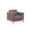 Chaise en cuir taupe de Malaga (assemblée)-133588601