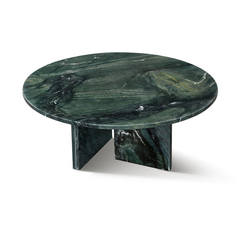 Table basse en marbre, table de salon, pierre naturelle, marbre véritable, marbre véritable, Vert