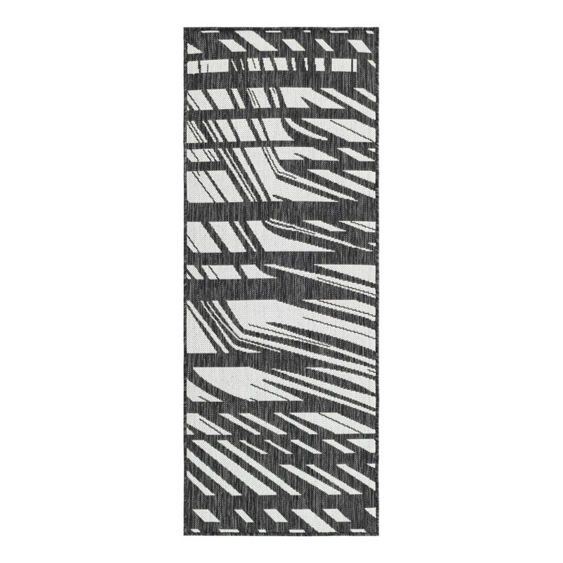 Abstract Indoor / Outdoor Rug, Runner 2' x 5'3"
