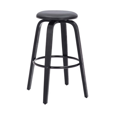 Mid-Century Modern Backless Swivel Bar Stool