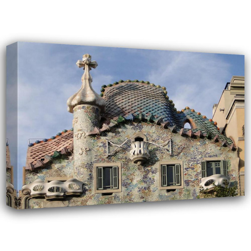 Casa Batllo, Barcelona, Spain, 36" H x 48" W