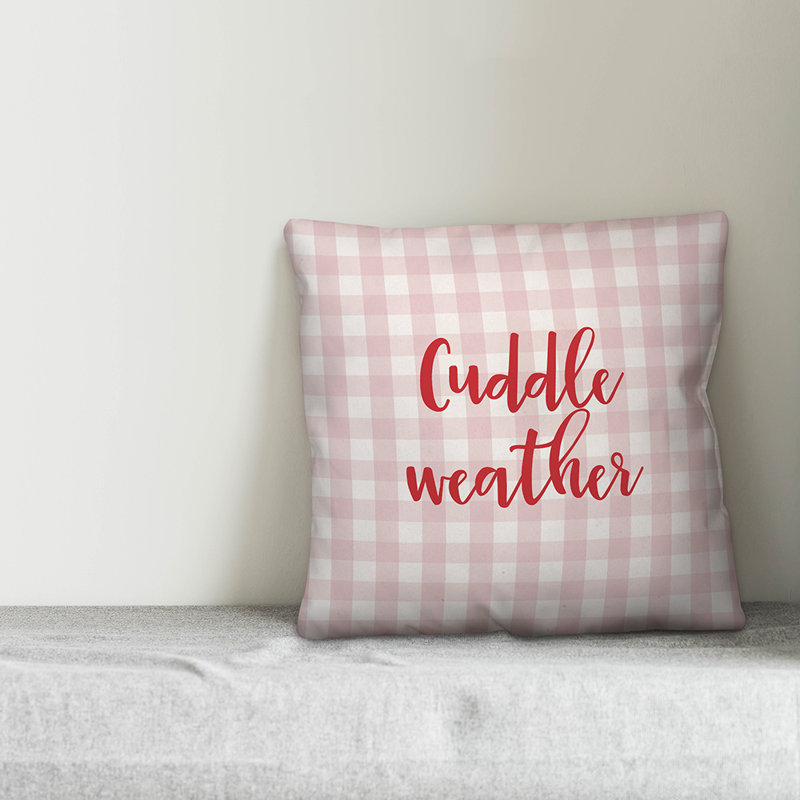  Coussin Cuddle, Coussin décoratif, Rose / Rouge