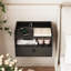 Ensemble de 2 tables de chevet flottantes avec tiroir-1684954919