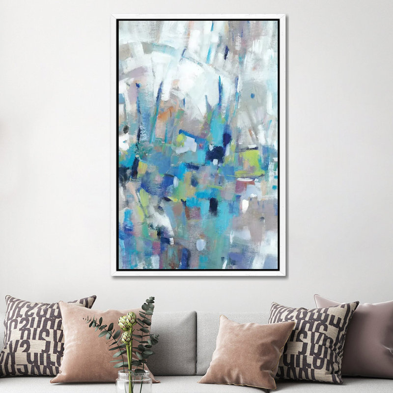 Edgy Blues I by Tim OToole - Gallery-Wrapped Canvas Giclée on Canvas, White Framed, 152.5 cm H x 101.5 cm W