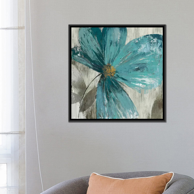 « gisel ii », impression sur toile, H 18 po x l 18 po x P 1,5 po, Toile avec cadre noir, Pas de tapis