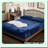 Luxury Velvet Queen Fitted Sheet - Super Soft Cozy Bottom Sheet with Deep Pocket - Fall Winter Spring Bedding - Navy Blue - 1 Pack