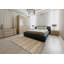 Tapis de zone brun/vert contemporain-430104796