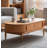 Scandinavian Solid Wood Coffee Table: Single - Drawer Utility