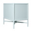 Ensemble de tête de lit simple et de table de chevet Mar - bleu clair-388817521-388029896-388029895