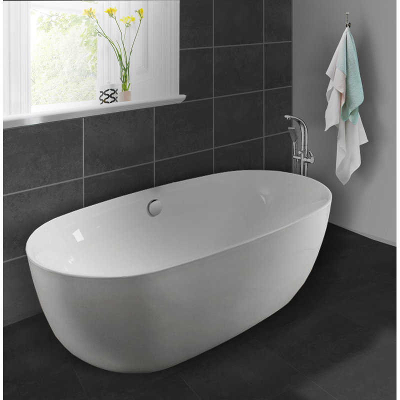 Ramiro 1750mm x 620mm Soaking Acrylic Bathtub