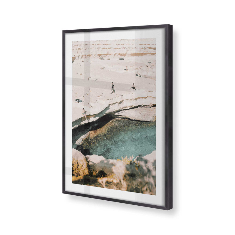 «Serenity by the Cove», impression roulée, sans cadre, Cadre en zinc patiné, H 15,25 po x l 12,25 po x P 1,25 po