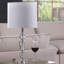 Lampe de table - 23,5 po Cale, cristal taillé, style moderne