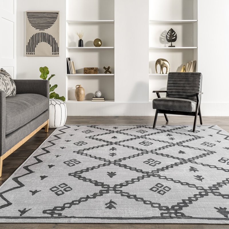 Celesta SpinClean Bohemian Trellis Machine Washable Area Rug, Rectangle 5' x 8'