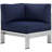 Shore Aluminum/ Canvas Fabric Outdoor Patio Armchair-23593052
