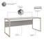 Bureau hybride avec rehausse-328703032