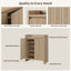 Armoire de rangement à chaussures cannelée 30 paires avec 2 portes et tablettes réglables-123065854-123844867