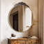 Christa Metal Oval Wall Mirror-2121939605