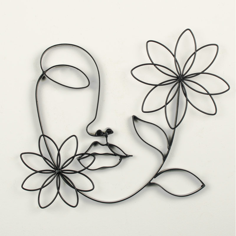 Modern People Wall Decor on Metal