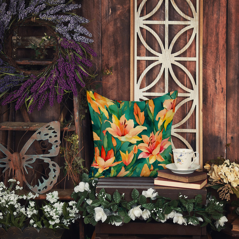 Other/No Pattern Outdoor Throw Pillow, 14" H x 14" W