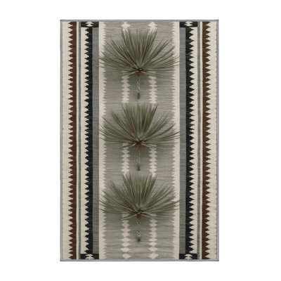 Washable Four Wing Saltbush Southwestern Area Rug