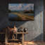 «Texas Cowboy Sunset», impression sur toile - décor mural occidental - bottes rustiques et chapeau campagnard-285431855